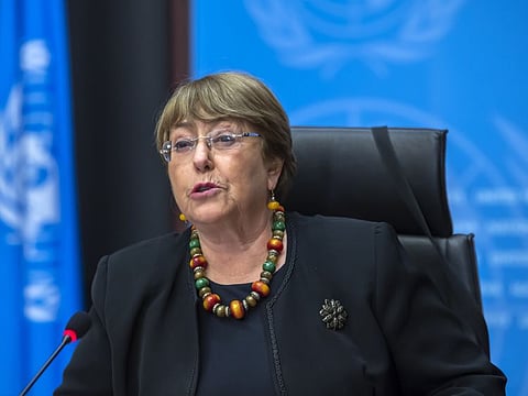 Michelle Bachelet, UN High Commissioner for Human Rights, in a file photo.