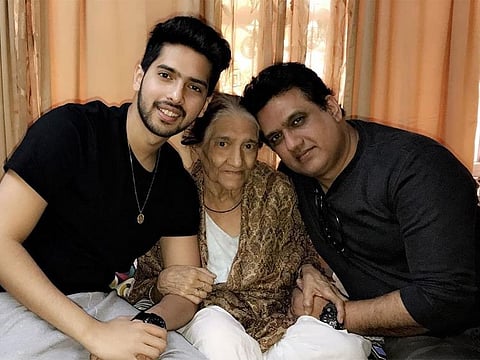 Armaan Malik with Bilquis and Daboo Malik