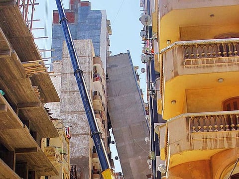 One such leaning tower was demolished in Alexandria in 2017.