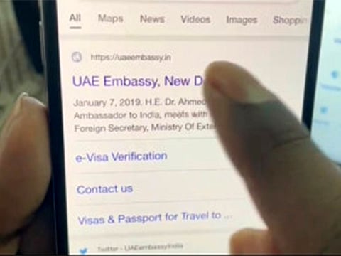 The fake website topped Google Search.