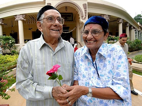 An Indian Parsi family celebrating the Parsi New year (File)