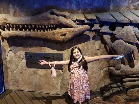 Eight-year-old Alishbah Umar Khan, an Indian girl in Dubai, is simply soaking up her summer holidays.