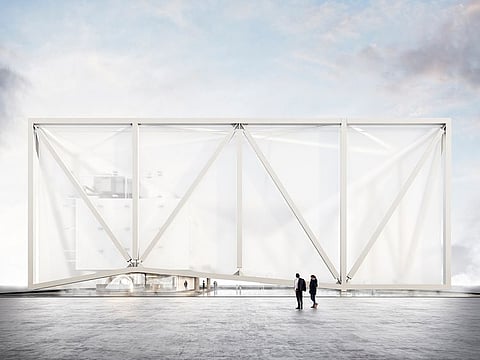 Brazil chooses an aquatic-based experience for the visitors of Expo 2020 Dubai - expect a shallow pool of water and wide-screen projections.