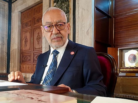 File picture: Tunisia Parliament Speaker Rached Ghannouchi, head of the moderate Islamist Ennahda.