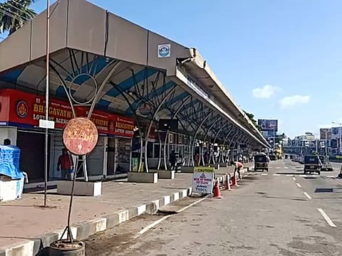 A view of the deserted street of East Fort as the State Government induces COVID-19 weekend lockdown, in Thiruvananthapuram on Saturday, July 31, 2021.