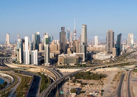 An aerial view of Kuwait City. This was the second earthquake to be felt in Kuwait.
