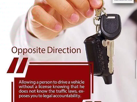 In a recent incident, an unlicensed driver was driving a car in the opposite direction to the flow of traffic and rammed into a vehicle.