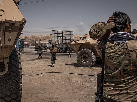 Afghan commandos during fighting against the Taliban in Kunduz, Afghanistan, July 6, 2021. The recent string of Taliban military victories has not moved President Joe Biden to reassess his decision to end the US combat mission by the end of the month, senior administration officials said Sunday, Aug. 8.