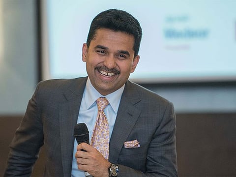 Dr. Shamsheer Vayalil, who announced a cash prize of Rs.10million (around Dh500,000) for the Indian hockey goalkeeper PR Sreejesh