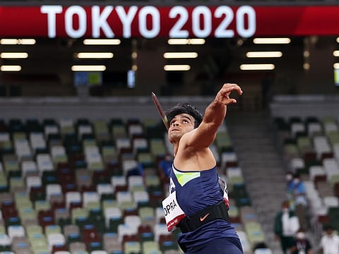 Neeraj Chopra returned to competition in Finland after Tokyo on a promising note, bettering his own national record on Tuesday.