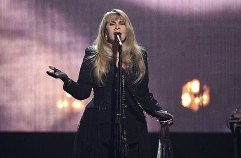 Stevie Nicks performs at the Rock & Roll Hall of Fame induction ceremony on March 29, 2019, in New York.