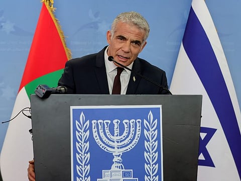 Lapid will inaugurate Israel’s diplomatic mission in Rabat, visit Casablanca’s historic Temple Beth-El and hold talks with his Moroccan counterpart, Nasser Bourita, Lapid’s office said.