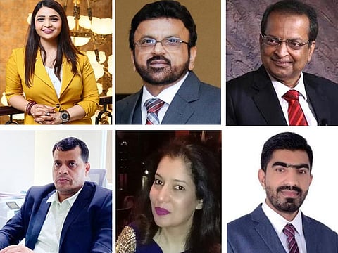 Clock wise from top left Seema, Shabbir Merchant, Dilp Sinha, Abubakar, Nadia Zafar and Ravindra Agarwal