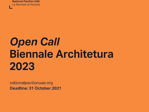 The National Pavilion UAE is looking for proposals to curate the UAE’s exhibition for the 18th International Architecture Exhibition at the Venice Biennale, to be held between May and November 2023.