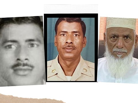 Mohammad Yasin at different moments in his life.