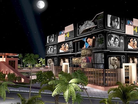 An artist's impression of the facade of the India Pavilion at Expo 2020 Dubai site.