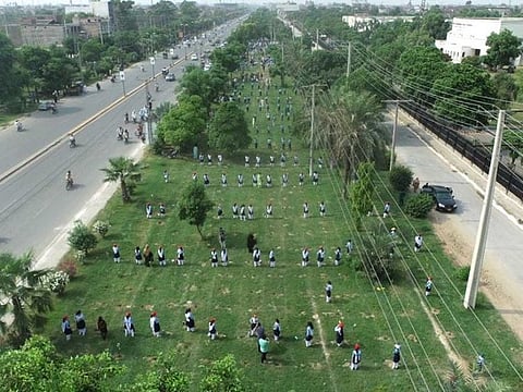 Pakistan sets world record by planting over 50,000 saplings in less than one minute.