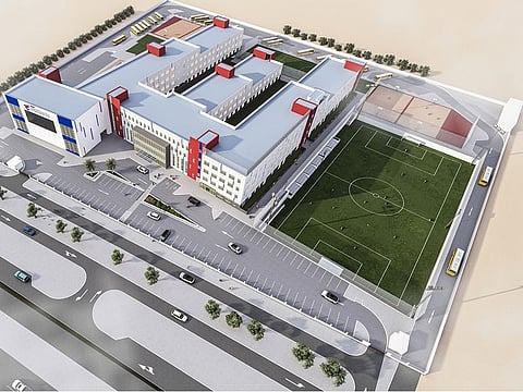 Rendering of GEMS Al Khaleej International School, opening in Dubai in February 2022