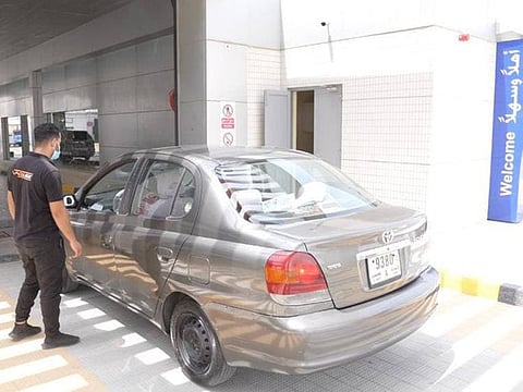 Customers don't have to step out of their car while inspectors complete tests