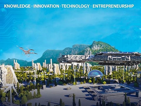 An artist's impression of a technology zone.