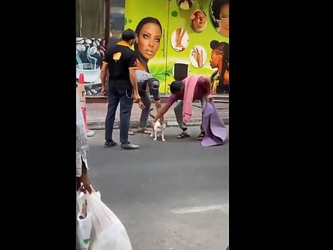 A screengrab from the video shared by the Dubai Ruler