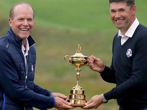 Ryder Cup team captains Steve Stricker and Padraig Harrington
