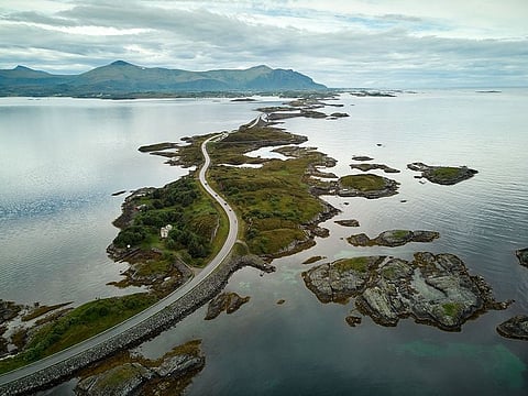 Norway's Atlantic Road links two villages via a beautiful archipelago.