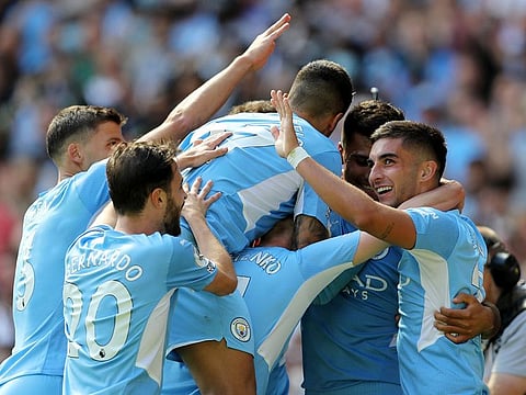 Manchester City hit Arsenal for five