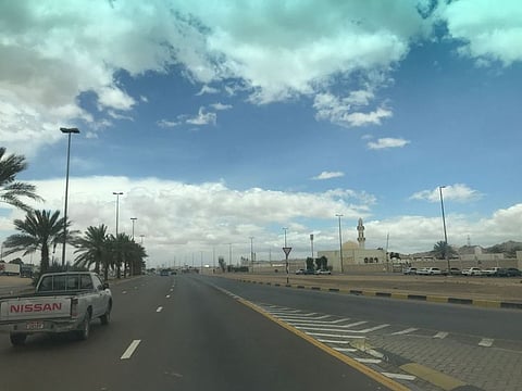 Cloudy skies in Al Ain