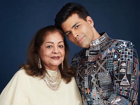 Hiroo and Karan Johar