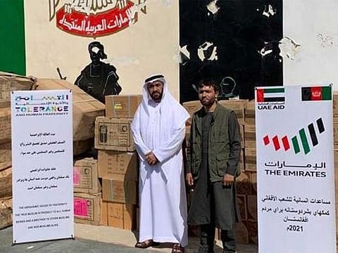 UAE has airlifted food and medical supplies to assist people especially families facing difficulties in Afghanistan.