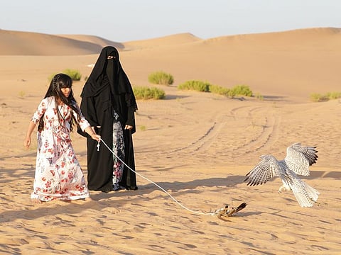 The UAE today is a country of many female falconers who train, teach and raise the birds, including some who specialise in treating falcons.