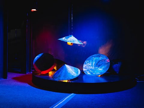 An artwork by Rawdha Al Ketbi. Abu Dhabi Art has launched a new initiative to support the Emirati arts scene in the UAE.