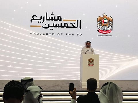 The ‘Projects of the 50’ is a series of developmental and economic projects that will be rolled out throughout September, which aim to accelerate the UAE’s development and consolidate into a comprehensive hub in all sectors and establish its status as an ideal destination for talents and investors.