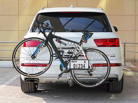 The additional number plate will be placed at the rear for bike racks mounted at the back of vehicles to avoid blocking the visibility of the original number plate