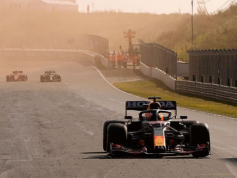 Red Bull's Max Verstappen storms away