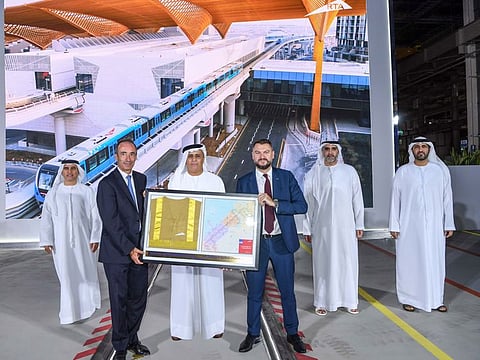 Mattar Mohammed Al Tayer, Director-General, Chairman of the Board of Executive Directors of the Roads and Transport Authority, attending the transfer of the metro and tram operation to Keolis-MHI LLC