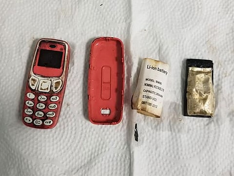 It was not clear yet how or why the man had swallowed the phone.