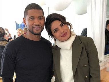Singer Usher and Priyanka Chopra Jonas