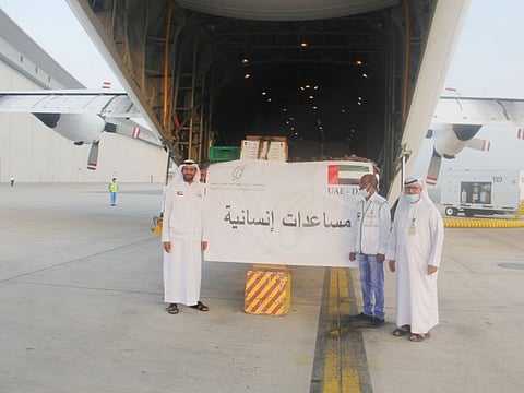UAE aid to Afghanistan.