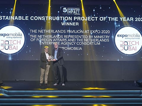 From L to R : Frank Marreau, Managing Director, Expomobilia and Niels Bouwman, Director – The Netherlands Pavilion at Expo 2020 Dubai