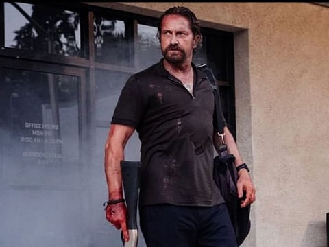 Film review: ‘Copshop’ is a cat-and-mouse movie with plenty of brute force