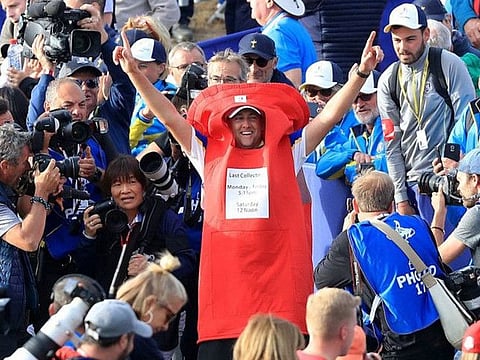 Fan following: Ian Poulter, the 'Postman' of golf, had been a hugely popular figure across the world.