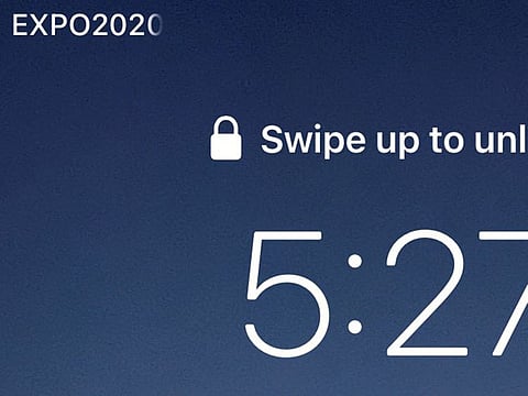Screenshot of a phone with an Etisalat network connection. The network name was changed to 'Expo 2020'