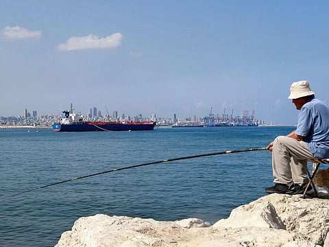 The Libera tanker is moored off Lebanon's Beirut port on September 17, 2021. Lebanon defaulted on its debt last year and can no longer afford to import key goods, including petrol for vehicles and diesel to power generators during almost round-the-clock power cuts, amidst the worst-ever financial crisis, with a currency that has lost around 90 per cent of its value, people's savings trapped in banks and qualified labour emigrating in droves.