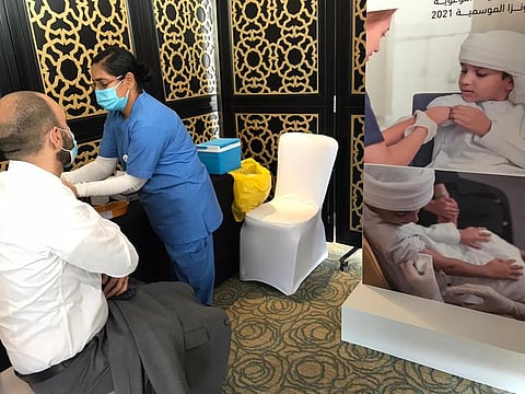 The flu vaccine is now available at all UAE health facilities, officials said on Monday.