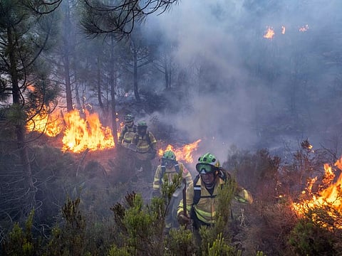 Firefighters have been battling one of the most intractable Spanish wildfires in recent years as the blaze rages on.