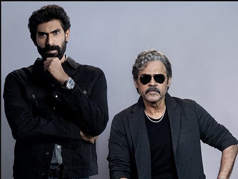 Rana Daggubati and Venkatesh for 'Rana Naidu'