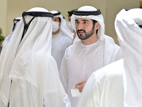 Dubai Crown Prince Sheikh Hamdan on Thursday met with heads of government entities whose efforts helped Dubai gain the United Nations ’s recognition as a Role Model for a smart, sustainable, and resilient city.