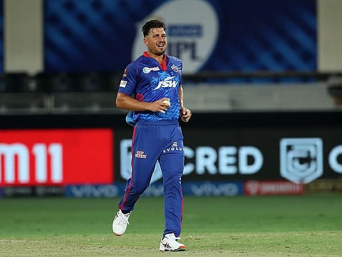Australia all-rounder Marcus Stoinis will undergo a scan later today after pulling up with a hamstring issue during an Indian Premier League match.